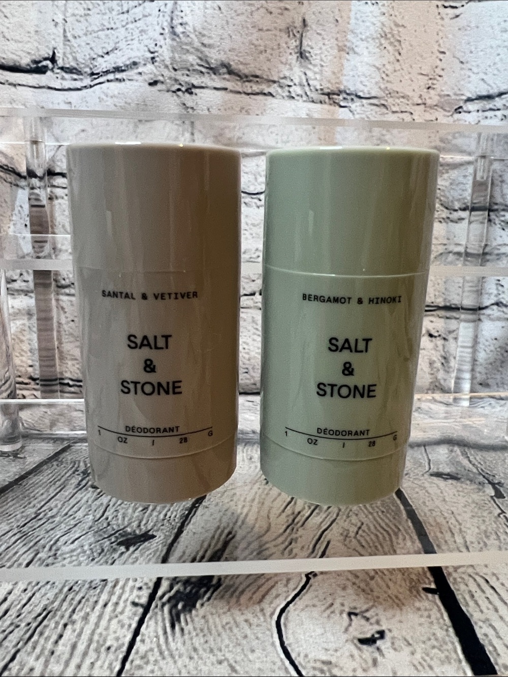 2 Pack!! Travel Size Salt & Stone Natural Deodorant Stick